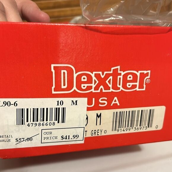 NIB Dexter Comfortable Walking Shoes 10M Gray - Picture 7 of 7